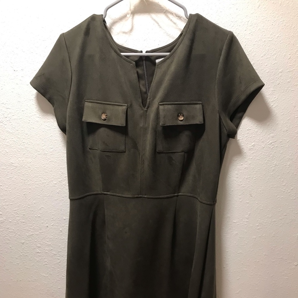 Olive Green Soft Dress
